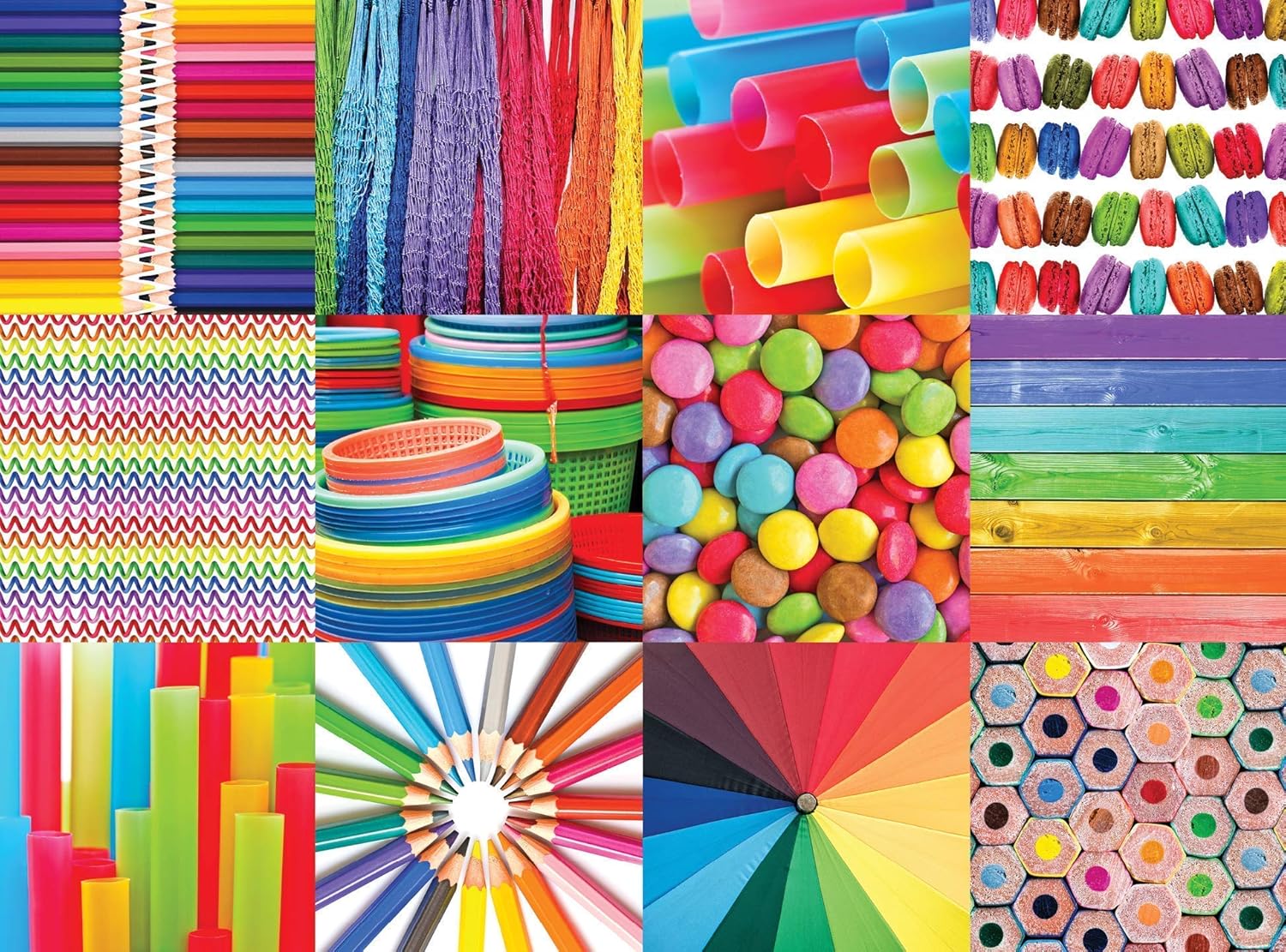Colorcraft Puzzles Colorful Collage 1000 dílků | MySpeedPuzzling