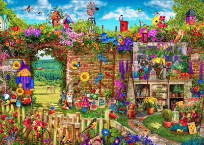 Buffalo Games Aimee Stewart: Garden Gate - obrázek puzzlí