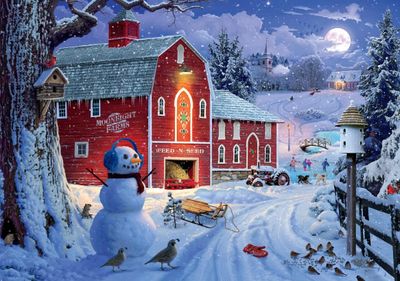 Buffalo Games Winter Frolic - imagen del puzzle