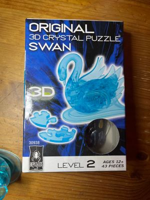 Bepuzzled 3D Crystal Puzzle - Swan - obrázek puzzlí
