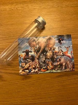 mini puzzle Africa animals - obrázek puzzlí