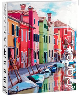 Blanc Canals of Burano Italy - obrázek puzzlí