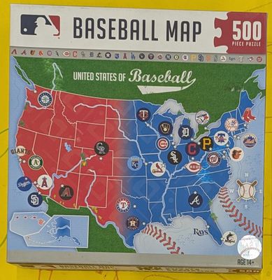 Masterpieces Baseball Map - obrázek puzzlí