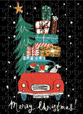 Galison Christmas Car - obrázek puzzlí