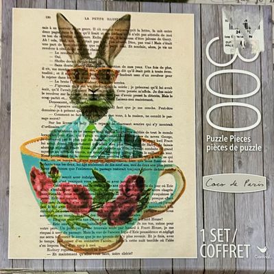 Cardinal Rabbit in a Cup - puzzle image
