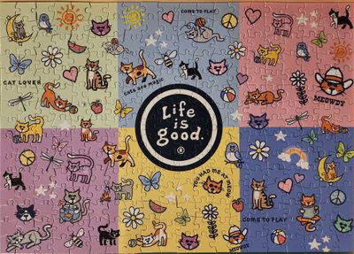 Buffalo Games Life Is Good: Cat Lover Collage - image du puzzle