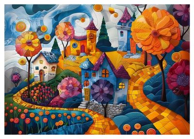 Travel Puzzles Joyful Countryside - puzzle image