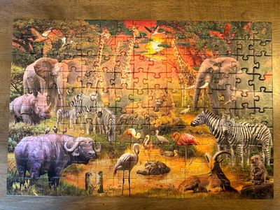 Schmidt Animals in Africa - puzzle image