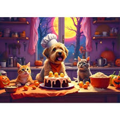 Bluebird Pâtisserie pour Halloween - puzzle image