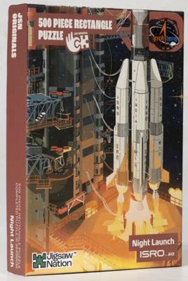 Jigsaw Nation Night Launch GSLV MKII - puzzle image