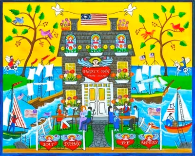 Puzzle Collector Art Eat, Drink and Be Merry by Cheryl Bartley - puzzle image