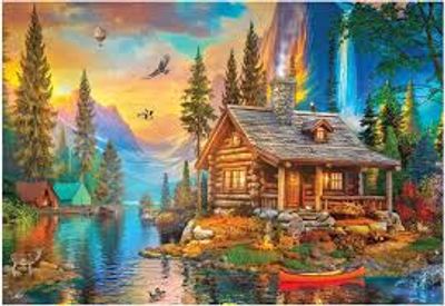 Anatolian Pine Mountain Sunset - puzzle image