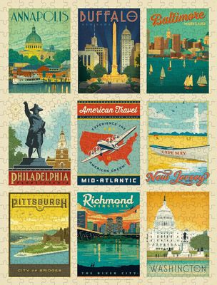 Americanflat American Travel - obrázek puzzlí