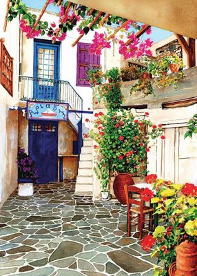 Art Puzzle Courtyard - obrázek puzzlí