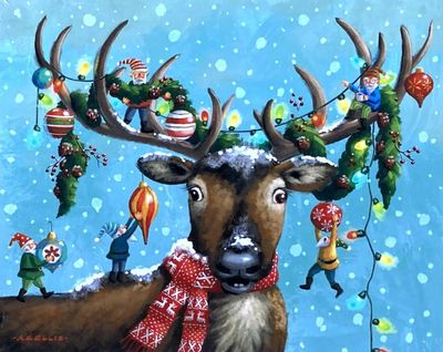 Boardwalk Christmas in the Antlers - obrázek puzzlí