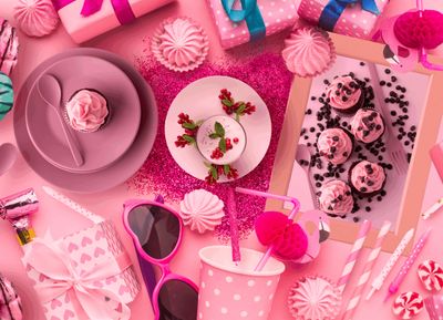 Brain Tree Pink Table - Puzzlebild