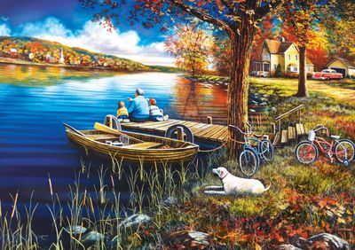 Buffalo Games Days To Remember: A Day On The Dock - puzzle image