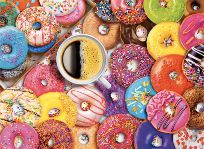 Buffalo Games Coffee and Donuts - obrázek puzzlí