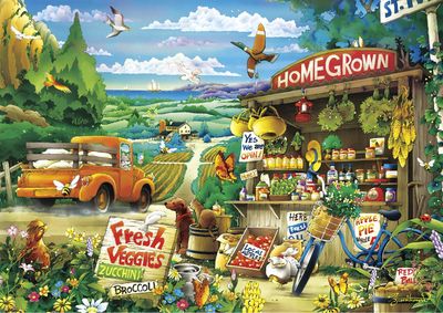 Buffalo Games Days to Remember: Country Road - puzzle image