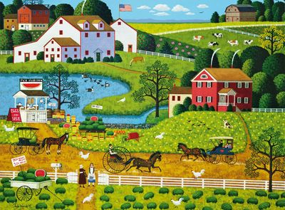 Buffalo Games Jolly Hill Farms - obrázek puzzlí