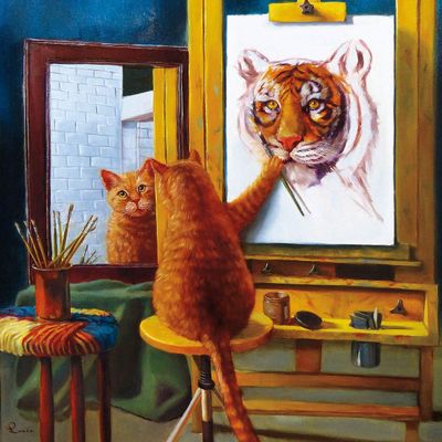 Buffalo Games Norman Catwell - puzzle image