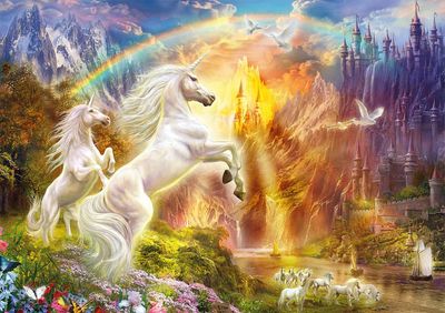 Buffalo Games Unicorn Sunset - obrázek puzzlí