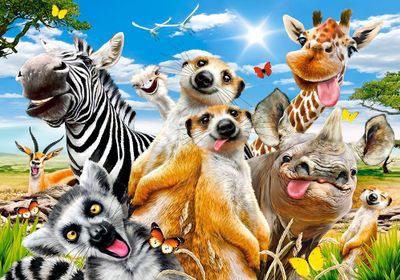 Castorland African Selfie - obrázek puzzlí