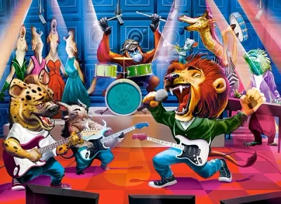 Castorland Animal Rock Concert - obrázek puzzlí