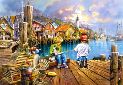 Castorland At the Dock - obrázek puzzlí