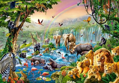 Castorland Jungle River - obrázek puzzlí