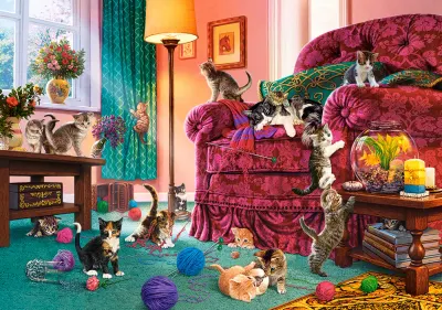 Castorland Naughty Kittens - puzzle image