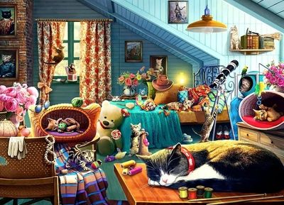 Ceaco Paws Gone Wild - imagen del puzzle