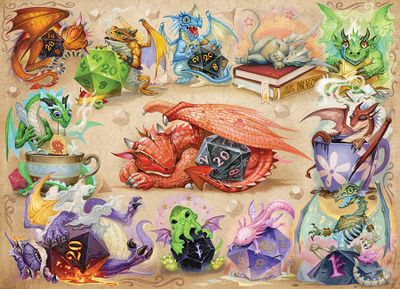 Cobble Hill D20 Dragons - puzzle image
