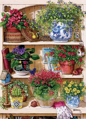 Cobble Hill Flower Cupboard - puzzle image