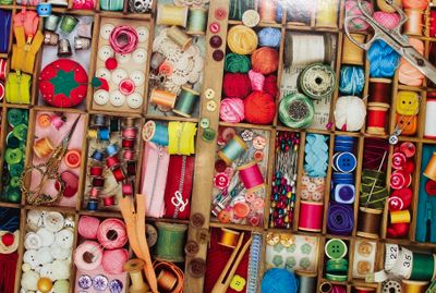 Colorcraft Puzzles Vintage Sewing Box - puzzle image