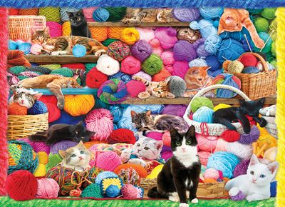 Cra-Z-Art Cats and Yarn - obrázek puzzlí