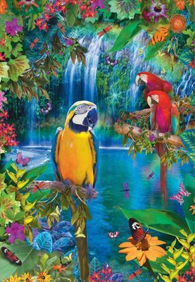 Educa Bird Tropical Land - puzzle image