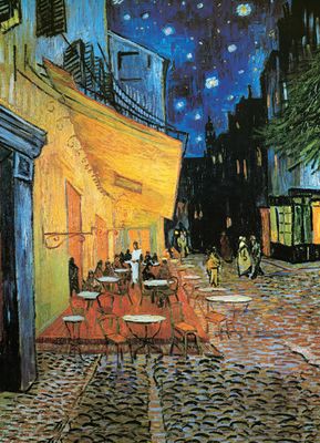 Eurographics Cafe Terrace at Night - obrázek puzzlí