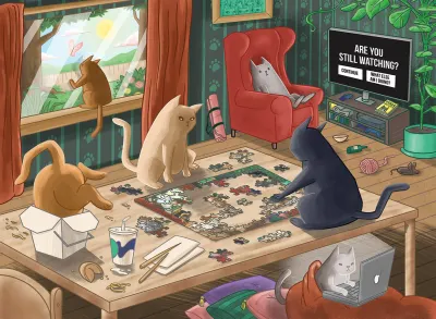 Exploding Kittens Cats in Quarantine - obrázek puzzlí