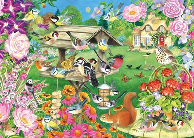 Falcon Summer Garden Birds - imagen del puzzle