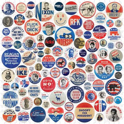 Galison Button Up America - obrázek puzzlí
