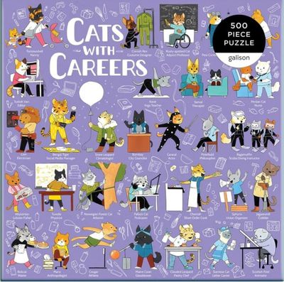 Galison Cats With Careers - imagen del puzzle