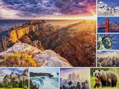 Hinkler Take Me to...the USA - puzzle image