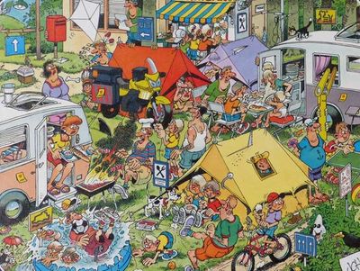 Jumbo Jan van Haasteren: Camping (ANWB version) - obrázek puzzlí