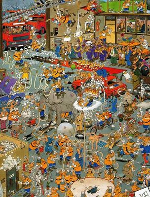 Jumbo Jan van Haasteren: Fire Station - obrázek puzzlí