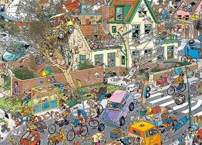 Jumbo Jan van Haasteren: Storm - obrázek puzzlí