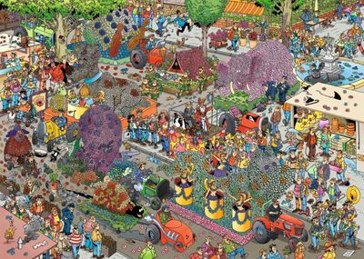 Jumbo Jan van Haasteren: The Flower Parade - puzzle image