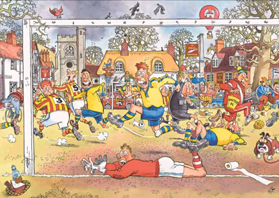 Jumbo Wasgij? 14: Football Madness - パズル画像