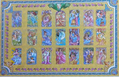 King Art Nouveau Women - Puzzlebild