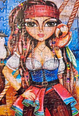 Magnolia The Beautiful Pirate - puzzle image